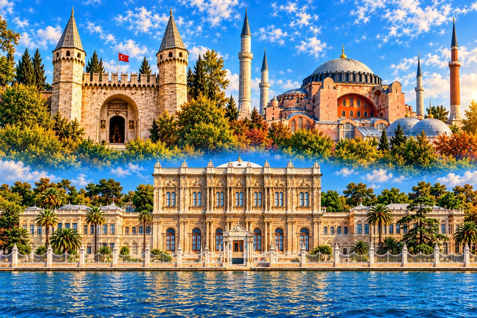 Topkapı Palace · Hagia Sophia Visitor Gallery · Dolmabahçe Palace