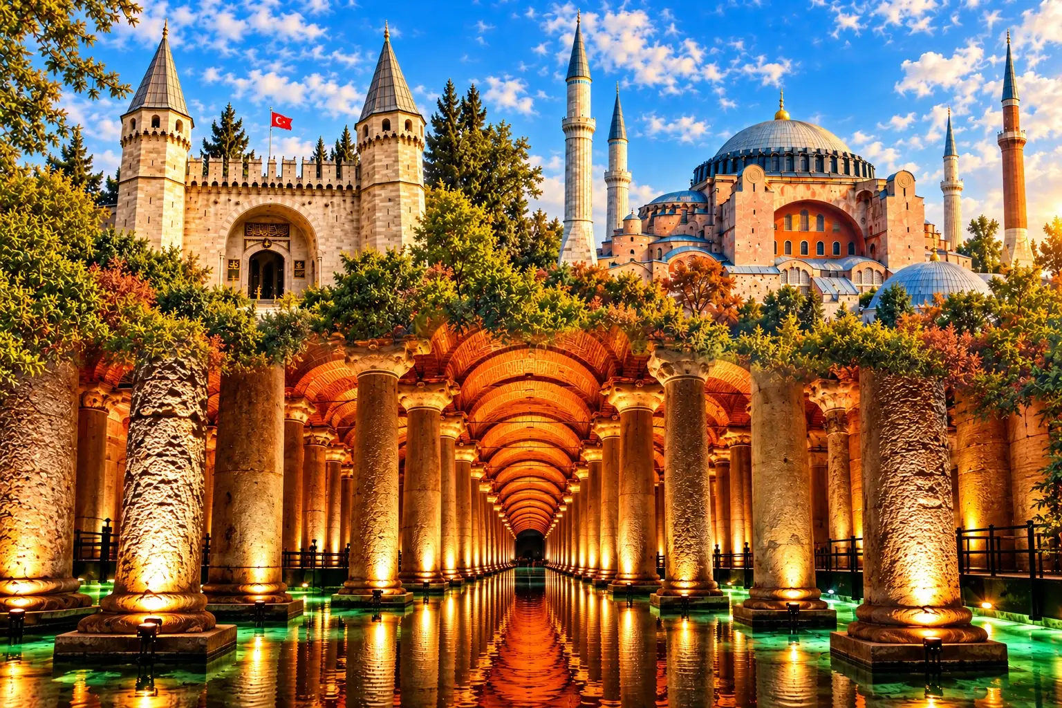 Topkapı Palace · Hagia Sophia Visitor Gallery · Basilica Cistern