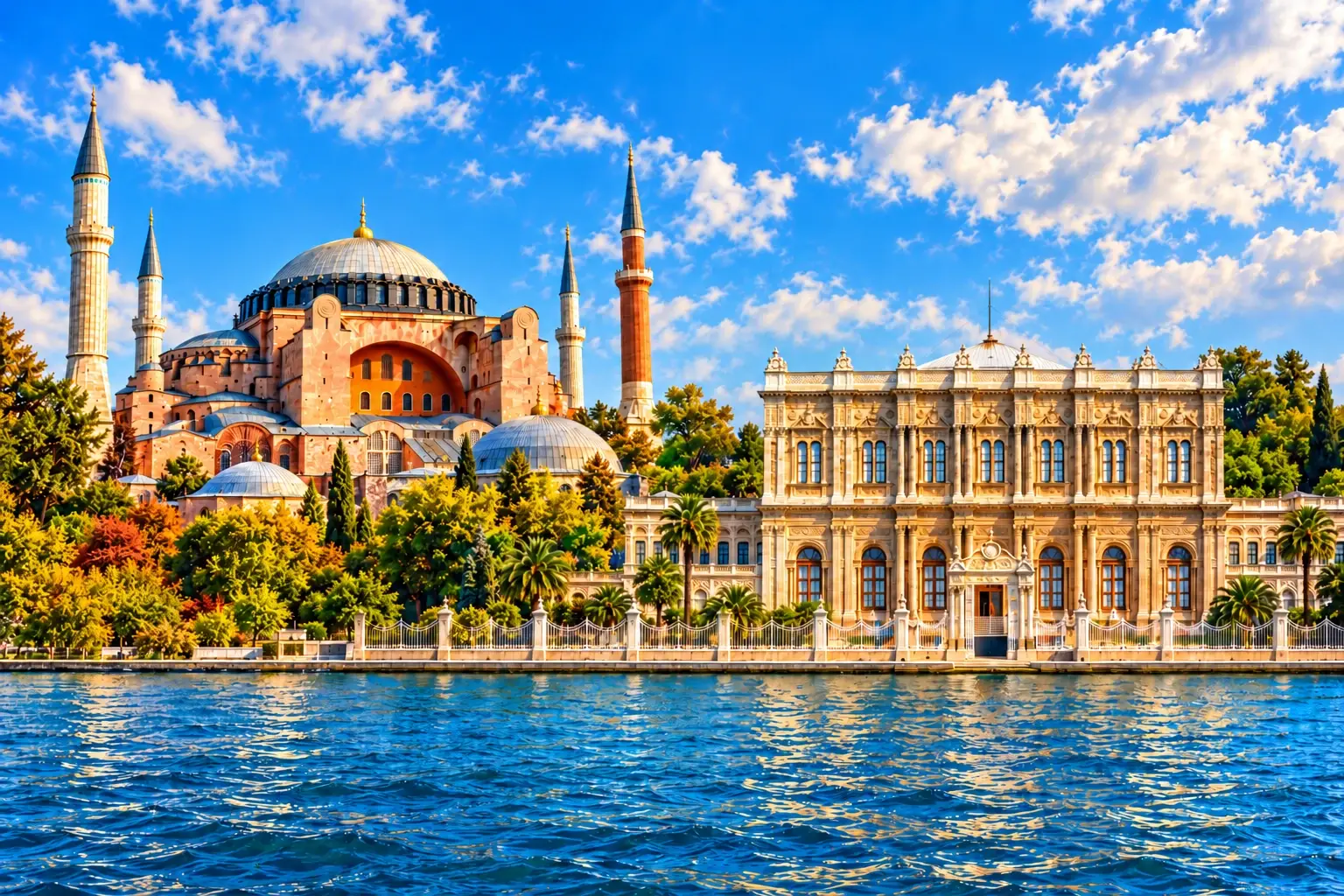 Hagia Sophia Visitor Gallery · Dolmabahçe Palace